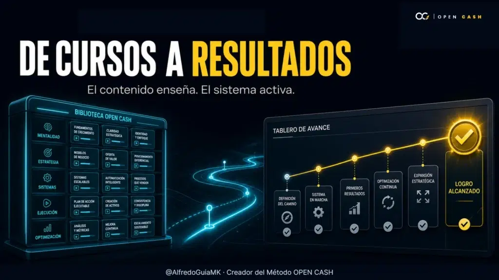 Portada sobre la transición de vender cursos a diseñar experiencias orientadas a resultados.
