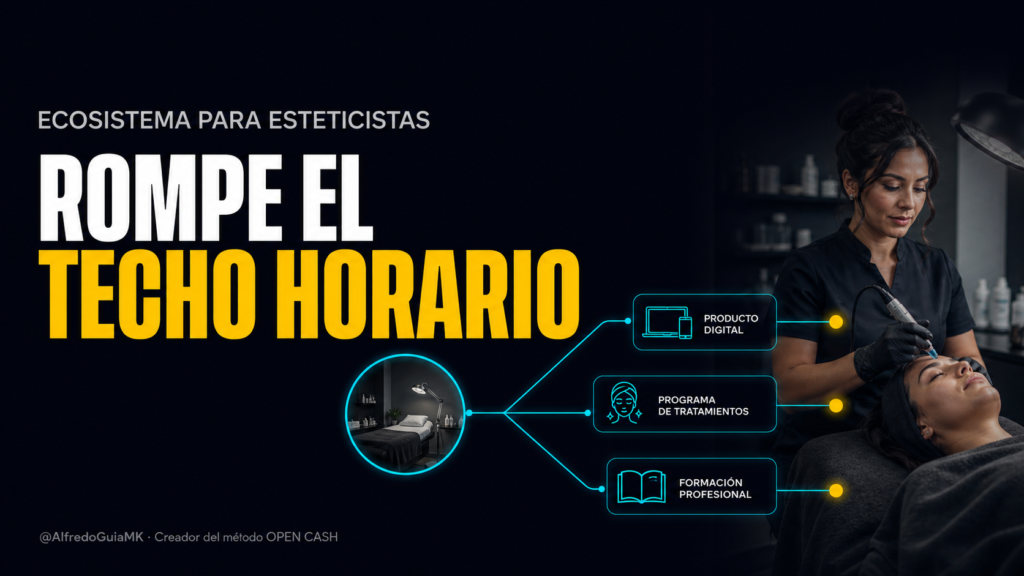 Ecosistema de productos para esteticistas que conecta servicios, productos digitales y formación