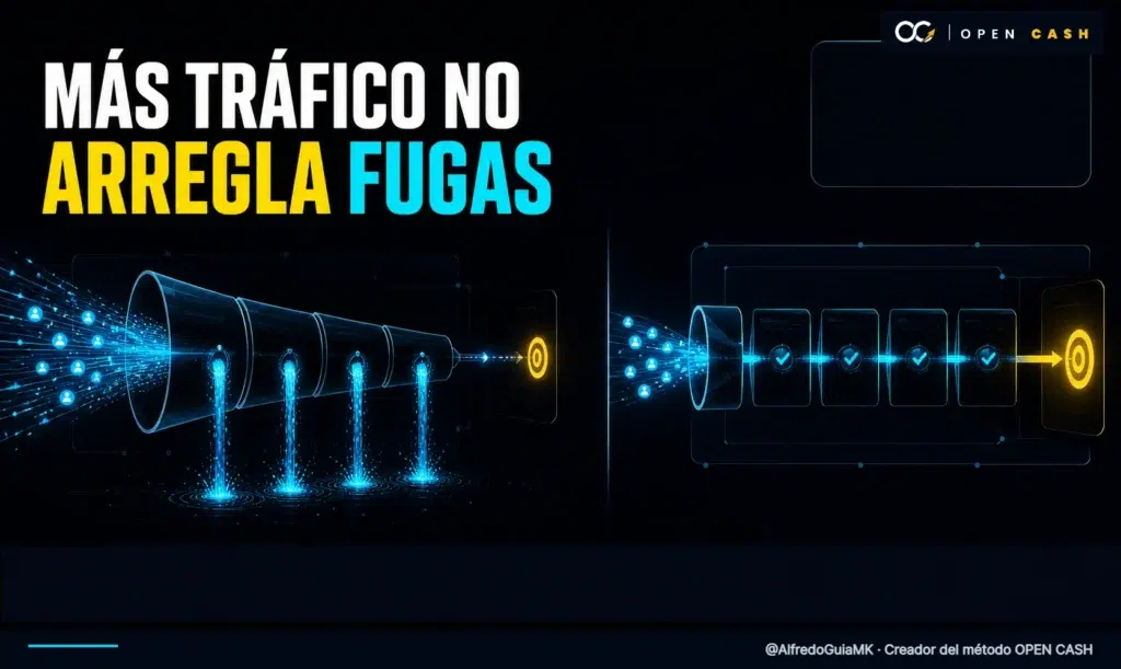 Más tráfico no arregla las fugas de un sistema de ventas sin optimizar