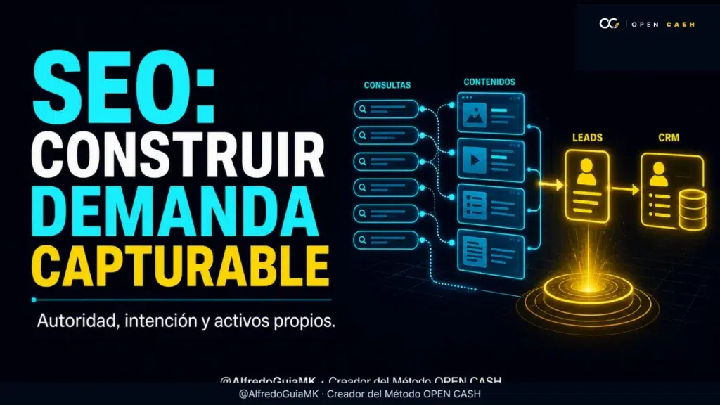 Portada sobre SEO como sistema de autoridad, intención y activos propios.