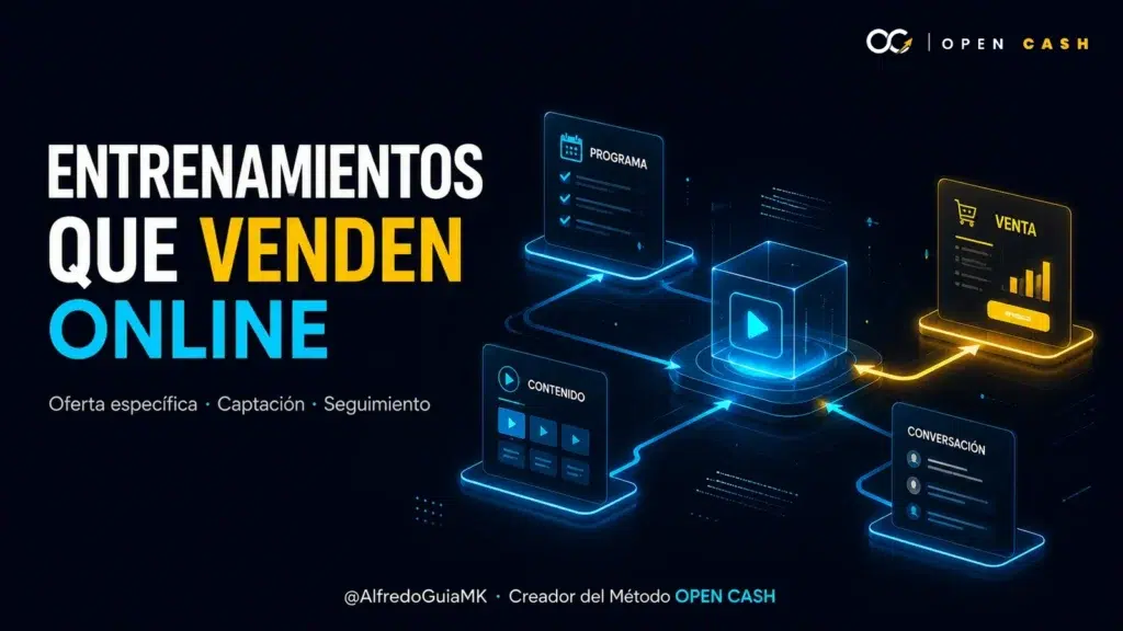 Sistema para vender entrenamientos online con oferta captación conversación y seguimiento