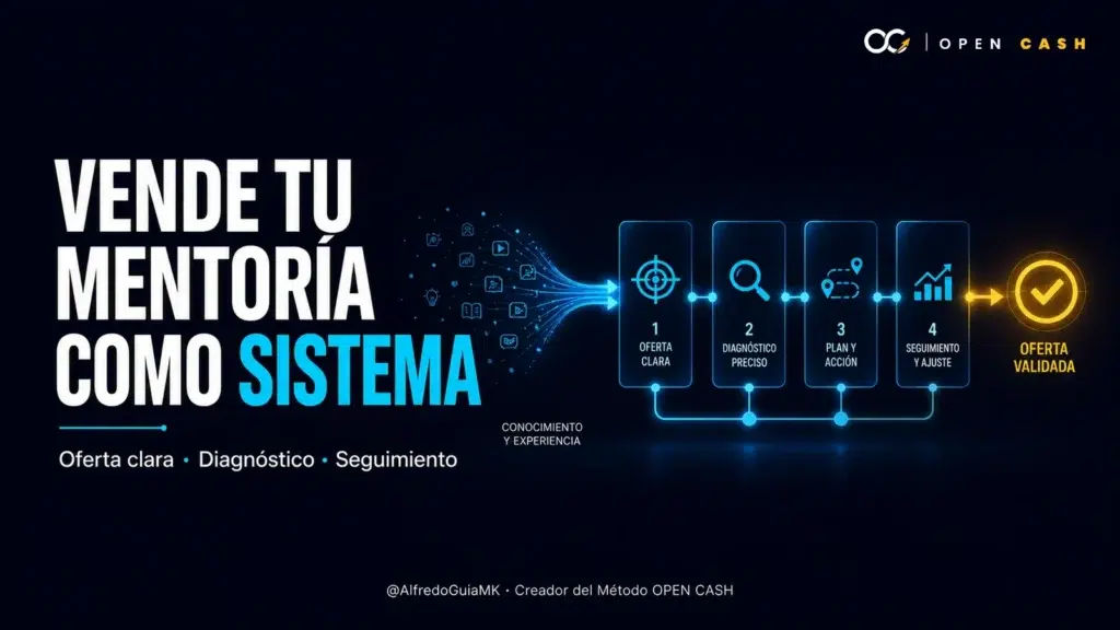 Sistema para vender mentorías online con oferta diagnóstico propuesta y seguimiento