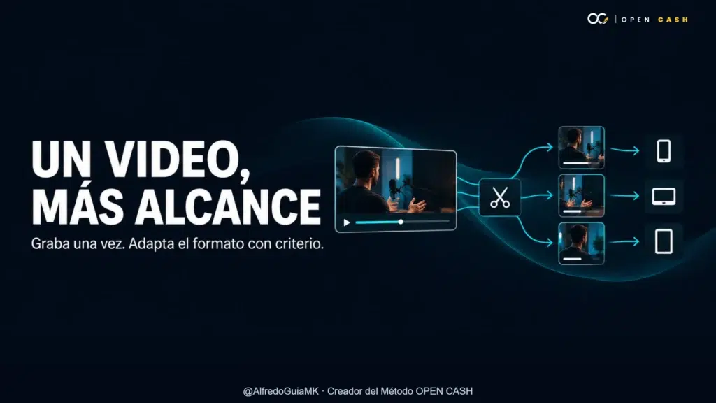 Portada de flujo para adaptar un video principal a varios formatos de contenido
